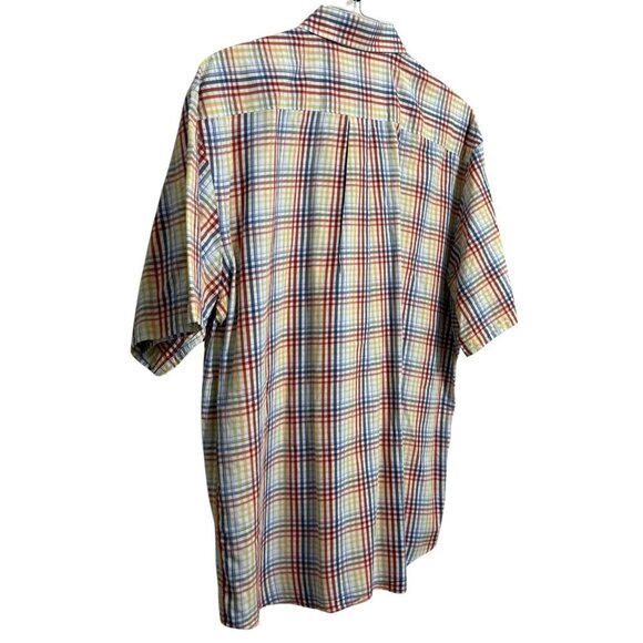 Alan Flusser Mens Short Sleeve Button Down Shirt -‎ Size XL - Picture 7 of 8